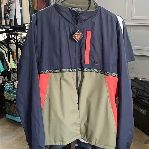 Billabong Atlas Reversible Jacket Sz 